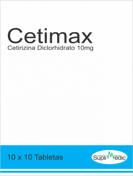 Cetimax – Cetirizine Dichlorohydrate 10 mg – 10 x 10 Tab
