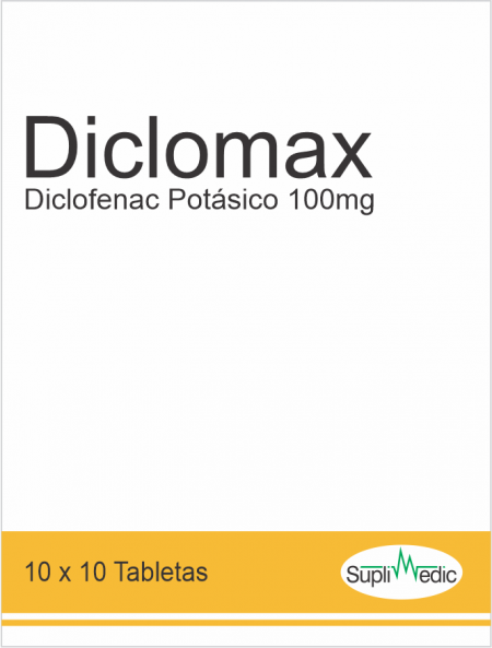 Diclomax – Diclofenac Potassium 100 mg – 10x10 Tab