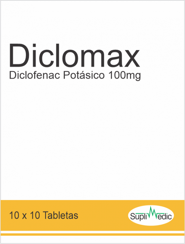 Diclomax – Diclofenac Potassium 100 mg – 10x10 Tab